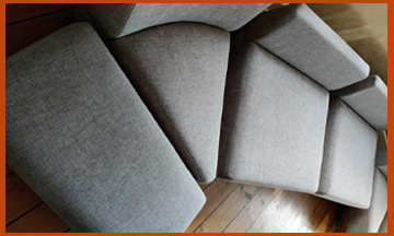 Rens af stor modul sofa